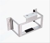 Braille Battery Mounting Kits 1018 Mount, Bolt-Down, Lay Down Bracket, Billet Aluminum, Polished, Black Powdercoat, Kit thumbnail 1