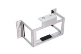 Braille Battery Mounting Kits 1218 Mount, Bolt-Down, Lay Down Bracket, Billet Aluminum, Polished, Black Powdercoat, Kit thumbnail 2