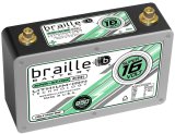 Braille Battery No-Weight Standard Batteries B169L Battery, Standard, AGM, 16 V, Starting, 950 Pulse Cranking Amps, Top Terminals, Each thumbnail 2