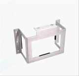 Braille Battery Mounting Kits 1418 Mount, Bolt-Down, Lay Down Bracket, Billet Aluminum, Polished, Black Powdercoat, Each thumbnail 1