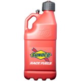 5 Gallons Sunoco Race Jug M7500RD Utility Jug, Gallons, Rectangular, Polyethlene, Red, Black Cap, Each thumbnail 1