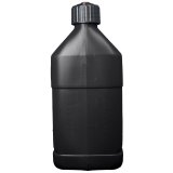 5 Gallons Sunoco Race Jug M7500BK Utility Jug, Gallons, Rectangular, Polyethlene, Black, Black Cap, Each thumbnail 2