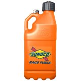 5 Gallons Sunoco Race Jug M7500OR Utility Jug, Gallons, Rectangular, Polyethlene, Orange, Black Cap, Each thumbnail 3