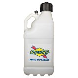 5 Gallons Sunoco Race Jug M7500CL Utility Jug, Gallons, Rectangular, Polyethlene, Clear, Black Cap, Each thumbnail 3