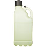 5 Gallons Sunoco Race Jug M7500GL Utility Jug, Gallons, Rectangular, Polyethlene, Green Glow-In-Dark, Black Cap, Each thumbnail 3
