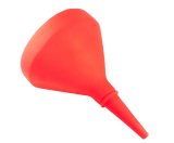 Sunoco D-Shaped Funnels R6200RD Funnel, D-Shaped, Polyethlene, Red, 11 in. x 8.5 in. Opening, Each thumbnail 2