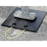 Clear One Trailer Jack Pads TC147 Pads, Plastic, Black, 12 in. x 12 in., Weight Capacity 20,000 lbs., Pair thumbnail 1