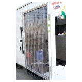 Clear One Vinyl Door Strips TC159 Strips, Vinyl, Clear, Cut to Fit, 7 ft. Height, 4 ft. Width, Each thumbnail 3