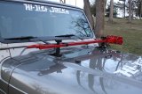 Hi-Lift Jack Company Hood Mounts HM-850 Mount, Position, Steel, Black, Jeep, Kit thumbnail 1