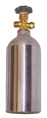 Shifnoid CO2 Bottles PC2030 Bottle, CO2, 2.5 lb., DOT Approved, Aluminum, Each thumbnail 2