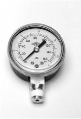 Dedenbear CO2 Replacement Regulator Analog Gauges GLP Gauge, Air Pressure, 0-160 psi, 2 1/16 in., Analog, Mechanical, Each thumbnail 2