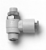 Dedenbear Shifters, Air Replacement Components NVRAMO NEEDLE VALVE, RIGHT ANGLE, 1/4" OD QUICK DISCONNECT TO 1/8"NPT THREAD (METER OUT) thumbnail 4