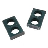 Dedenbear CO2 Bottle Clamps AB10C-2 Brackets, Plastic, Green, 2 in., 10 oz. Bottle, Pair thumbnail 2