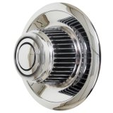 Vision Wheel Center Caps JC5023V Cap, Derby Style, Snap-on, Plastic, Chrome, Rallye Series, Each thumbnail 2
