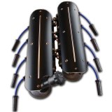 Clayton Machine Ignition Coil Covers LSC-01-B Covers, Aluminum, Black Powdercoated, Chevy, Small Block LS, Pair thumbnail 2