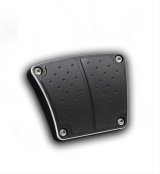 Clayton Machine Anodized Billet Aluminum Pedal Pads BPM-206-B Pad, Brake or Clutch Position, Rectangle, Aluminum, Black Anodized, 3.00 in. x 3.75 in., Manual, Each thumbnail 1