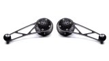 Clayton Machine Truss-Style Window Cranks PT-403 Cranks, Black Powdercoated, Design, Triangular Cut-Outs, 1/2 in.-16 Spline Drive, Pair thumbnail 2