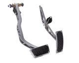 Clayton Machine Muscle Car Pedal Assemblies MCP-A2-A Throttle Pedal, Musclecar, Billet Aluminum, Graphite Powdercoated, Firewall Mount, Rubber Insert, GM A-Body, Kit thumbnail 2