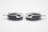 Clayton Machine Elliptical Interior Door Handles EL-502 Handles, Interior, Front, Ball End Design, Billet Aluminum, Chrome, Pair thumbnail 2