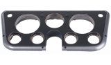 Clayton Machine Direct-Fit Gauge Mounting Panels 6772-B Panel, Plastic, Brushed Aluminum, Accepts Factory Gauges, Chevy/GMC, Pickup, Each thumbnail 3
