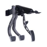 Clayton Machine Muscle Car Pedal Assemblies MCP-A1-M Throttle Pedal, Musclecar, Billet Aluminum, Graphite Powdercoated, Firewall Mount, Rubber Insert, Buick, Chevy, Oldsmobile, Pontiac, Kit thumbnail 1