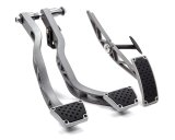 Clayton Machine Muscle Car Pedal Assemblies MCP-A1-M Throttle Pedal, Musclecar, Billet Aluminum, Graphite Powdercoated, Firewall Mount, Rubber Insert, Buick, Chevy, Oldsmobile, Pontiac, Kit thumbnail 2