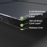 Dynamat ProX Sound Deadening Mats 10509 Deadener, ProX, Self Adhesive, 18 in. Length, 18 in. Width, .130 in. Thick, Set of 4 thumbnail 2