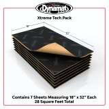 Dynamat Xtreme Sound Deadening Liners 10428 Deadener, Xtreme, Sheet, Self Adhesive, .067 in. Thick, L 18 in. x W 32 in. Sheet, Set of 7 thumbnail 2