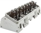 FLOTEK 180cc Small Block Chevy Cylinder Heads 101-505 Head, 180cc, Assembled, Hydraulic Roller, 64cc, Angled Plugs, 0.550 in. Maximum Lift, Cast Aluminum, Natural, Chevy, Block, Each thumbnail 5