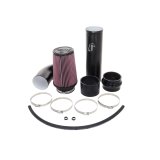 Cold Air Inductions Intake Systems 101-0102-B Intake, Air, Red Filter, Black Powdercoated Aluminum Tube, Universal, Kit thumbnail 1