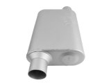 FlowMonster 2-Chamber Steel 2.5 Inch Muffler 42543-FM Muffler, FlowMonster, Aggressive Sound, 2-Chamber, 2.50 in. Single Inlet, 2.50 in. Single Outlet, Steel, Aluminized, Universal, Each thumbnail 3