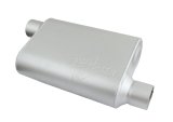 FlowMonster 2-Chamber Steel 2.5 Inch Muffler 42543-FM Muffler, FlowMonster, Aggressive Sound, 2-Chamber, 2.50 in. Single Inlet, 2.50 in. Single Outlet, Steel, Aluminized, Universal, Each thumbnail 6