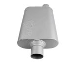 FlowMonster 2-Chamber Steel 2.5 Inch Muffler 42541-FM Muffler, FlowMonster, Aggressive Sound, 2-Chamber, 2.50 in. Single Inlet, 2.50 in. Single Outlet, Steel, Aluminized, Universal, Each thumbnail 1