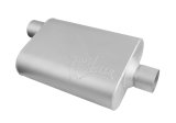 FlowMonster 2-Chamber Steel 2.5 Inch Muffler 42541-FM Muffler, FlowMonster, Aggressive Sound, 2-Chamber, 2.50 in. Single Inlet, 2.50 in. Single Outlet, Steel, Aluminized, Universal, Each thumbnail 4
