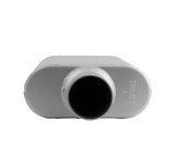 FlowMonster 2-Chamber Steel 3 Inch Muffler 430402-FM Muffler, FlowMonster, Aggressive Sound, 2-Chamber, 3.00 in. Single Inlet, 2.50 in. Dual Outlet, Steel, Aluminized, Universal, Each thumbnail 2