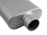 FlowMonster 2-Chamber Steel 2.5 Inch Muffler 425403-FM Muffler, FlowMonster, Aggressive Sound, 2-Chamber, 2.50 in. Dual Inlet, 3.00 in. Single Outlet, Steel, Aluminized, Universal, Each thumbnail 4