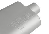 FlowMonster 2-Chamber Steel 2.5 Inch Muffler 425403-FM Muffler, FlowMonster, Aggressive Sound, 2-Chamber, 2.50 in. Dual Inlet, 3.00 in. Single Outlet, Steel, Aluminized, Universal, Each thumbnail 7