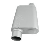 FlowMonster 2-Chamber Steel 3 Inch Muffler 43043-FM Muffler, FlowMonster, Aggressive Sound, 2-Chamber, 3.00 in. Single Inlet, 3.00 in. Single Outlet, Steel, Aluminized, Universal, Each thumbnail 1