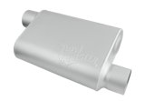 FlowMonster 2-Chamber Steel 3 Inch Muffler 43043-FM Muffler, FlowMonster, Aggressive Sound, 2-Chamber, 3.00 in. Single Inlet, 3.00 in. Single Outlet, Steel, Aluminized, Universal, Each thumbnail 6