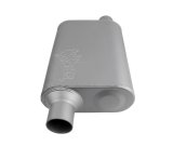 FlowMonster 2-Chamber Steel 2.25 Inch Muffler 42443-FM Muffler, FlowMonster, Aggressive Sound, 2-Chamber, in. Single Inlet, In. Single Outlet, Steel, Aluminized, Universal, Each thumbnail 1
