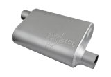 FlowMonster 2-Chamber Steel 2.25 Inch Muffler 42443-FM Muffler, FlowMonster, Aggressive Sound, 2-Chamber, in. Single Inlet, In. Single Outlet, Steel, Aluminized, Universal, Each thumbnail 7