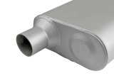 FlowMonster 2-Chamber Steel 2.25 Inch Muffler 42443-FM Muffler, FlowMonster, Aggressive Sound, 2-Chamber, in. Single Inlet, In. Single Outlet, Steel, Aluminized, Universal, Each thumbnail 8