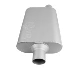 FlowMonster 2-Chamber Steel 2.25 Inch Muffler 42441-FM Muffler, FlowMonster, Aggressive Sound, 2-Chamber, in. Single Inlet, In. Single Outlet, Steel, Aluminized, Universal, Each thumbnail 1