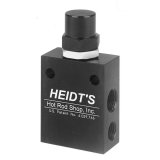 Heidts Adjustable Power Steering Valves PS-101 Pressure Control Valves, Adjustable, Aluminum, Black Anodized, Two 3/8 in. NPT Female Threads, Two 1/4 in. NPT Female Threads, Each thumbnail 3