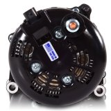 MechMan Elite Series Billet Alternators B8302370B and Generators, Alternators, 12 V, 370 amps, Black Anodized, Serpentine, Buick, Cadillac, Chevrolet, GMC, Hummer, Each thumbnail 2