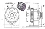 MechMan S Series Alternators 7127170B and Generators, Alternators, 12 V, 170 amps, Black, Satin Finish, Serpentine Pulley/V-Pulley, Buick, Cadillac, Chevy, GMC, Each thumbnail 5