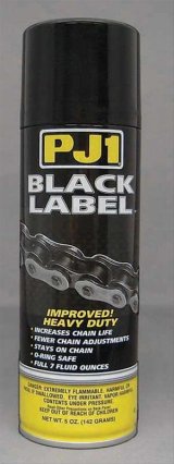 PJ-1 Black Label Chain Lube 1-06A Lube, Label, Synthetic, Aerosol, 6 oz., Each thumbnail 1