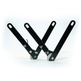 Gate King Tailgate Adjusters for 2017-2024 F-250 SUPER DUTY, F-350 2017-2023 F-450 DUTY - 241718 Adjuster, Cable Replacement, 8-Position, Steel, Black Powdercoated, Height Adjuster, Super Duty, Ford, Pair thumbnail 2