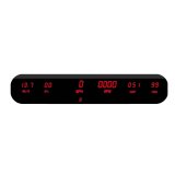 Intellitronix Universal LED Digital Gauge Panels DP10002R RED Six Panel Kit (Universal) Includes all senders except fuel, 13-3/4" wide, 3" High and 3 thumbnail 2
