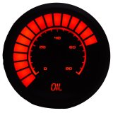 Intellitronix LED Digital Gauges B9114R Gauge, Digital, Oil Pressure, 0-80 PSI, 2 1/16 in. Diameter, Electrical, Black Bezel, Red LED, Each thumbnail 4